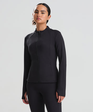 Women’s recycled tech-zip jacket
