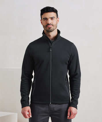 Men's spun dyed sustainable zip-through sweatshirt