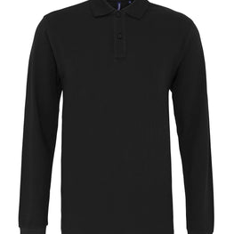 Men's classic fit long sleeved polo