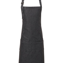 Jeans stitch bib apron