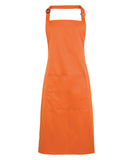 Colours bib apron with pocket