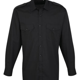 Long sleeve pilot shirt