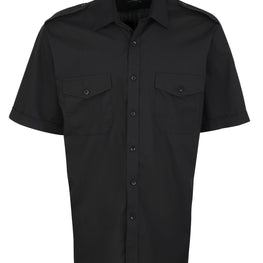 Short sleeve pilot shirt