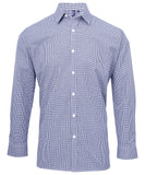 Microcheck (Gingham) long sleeve cotton shirt