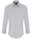Stretch fit cotton poplin long sleeve shirt