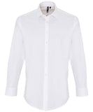 Stretch fit cotton poplin long sleeve shirt