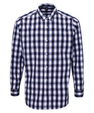 Mulligan check cotton long sleeve shirt