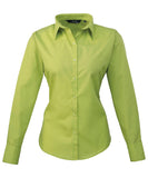 Women's poplin long sleeve blouse