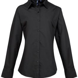 Women's supreme poplin long sleeve shirt