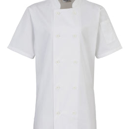 Women's short sleeve chef's jacket