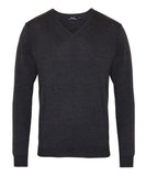 V-neck knitted sweater