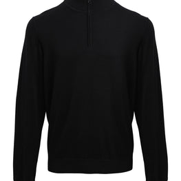 ¼ zip knitted sweater