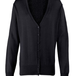 Women's button-through knitted cardigan