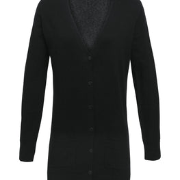 Women's longline knitted cardigan