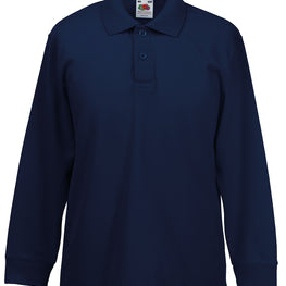 Kids long sleeve 65/35 polo