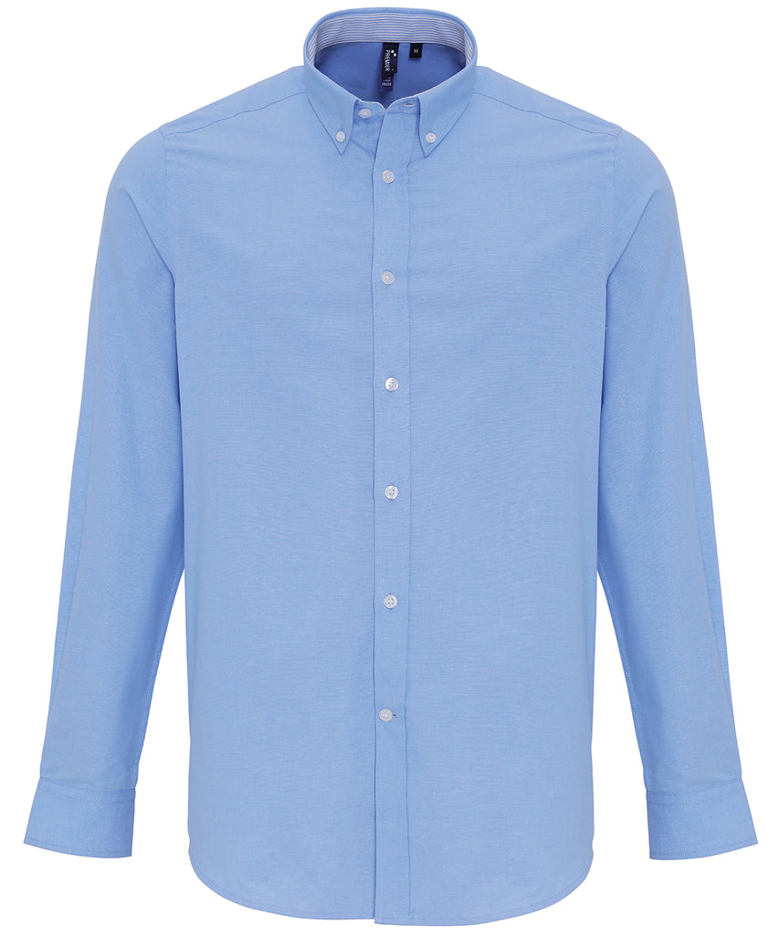 Cotton-rich Oxford stripes shirt
