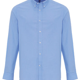 Cotton-rich Oxford stripes shirt 