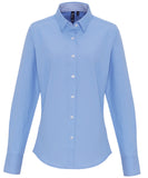 Women's cotton-rich Oxford stripes blouse