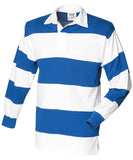 Sewn stripe long sleeve rugby shirt