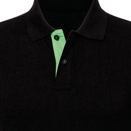Men's classic fit contrast polo