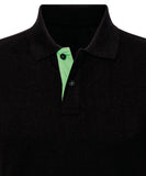 Men's classic fit contrast polo