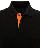 Men's classic fit contrast polo