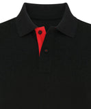 Men's classic fit contrast polo