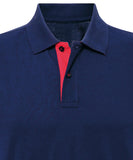 Men's classic fit contrast polo