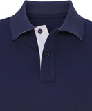 Men's classic fit contrast polo