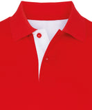 Men's classic fit contrast polo