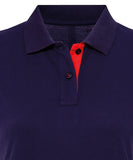 Women's contrast polo