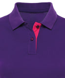 Women's contrast polo