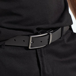 Men's two-way leather belt