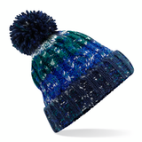 Beechfield Corkscrew Pom Pom Beanie - Adult - Unisex - One Size