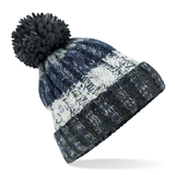 Beechfield Corkscrew Pom Pom Beanie - Adult - Unisex - One Size