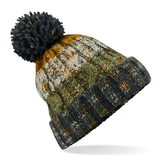 Beechfield Corkscrew Pom Pom Beanie - Adult - Unisex - One Size