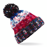 Beechfield Corkscrew Pom Pom Beanie - Adult - Unisex - One Size