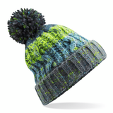 Beechfield Corkscrew Pom Pom Beanie - Adult - Unisex - One Size