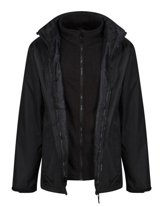 Regatta Classic Waterproof 3 In 1 Jacket - Black - 2XL