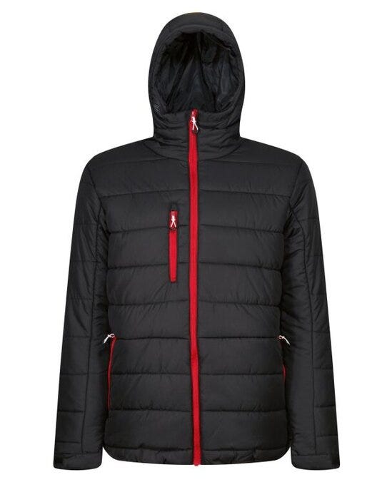 Regatta Men's Navigate Thermal Jacket - Black/Classic Red - 2XL
