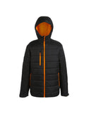 Regatta Men's Navigate Thermal Jacket - Black Orange Pop - S