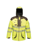 Regatta Hi Vis Parka Jacket - Yellow/Grey - 3XL