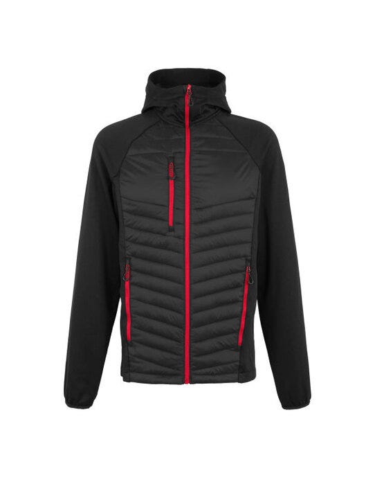 Regatta Men's Navigate Hybrid Jacket - Black/Classic Red - 2XL