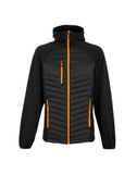 Regatta Men's Navigate Hybrid Jacket - Black Orange Pop - S