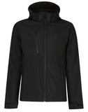 Regatta Venturer Hooded Softshell - Black/Black - 3XL