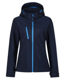 Regatta Womens Venturer Hooded Softshell - Navy/ French Blue - 16