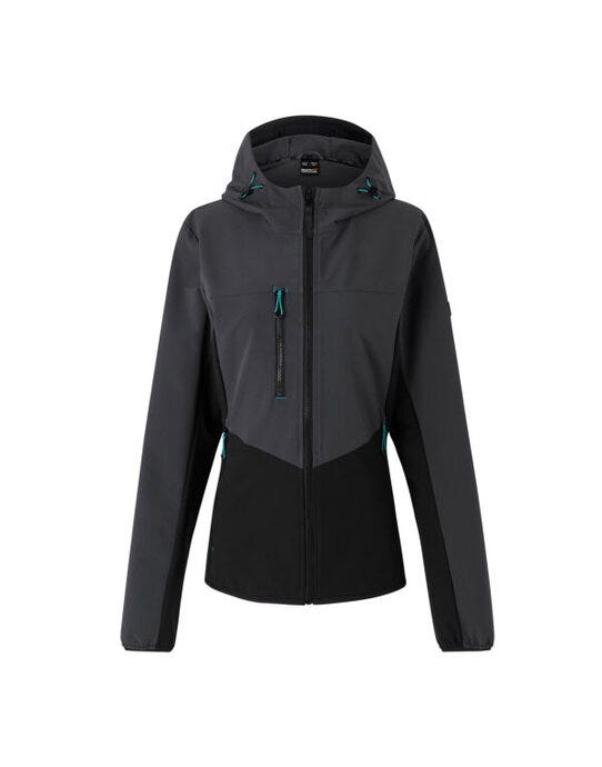 Regatta Ladies Ada Stretch Softshell Jkt - Seal Grey/Black - 10
