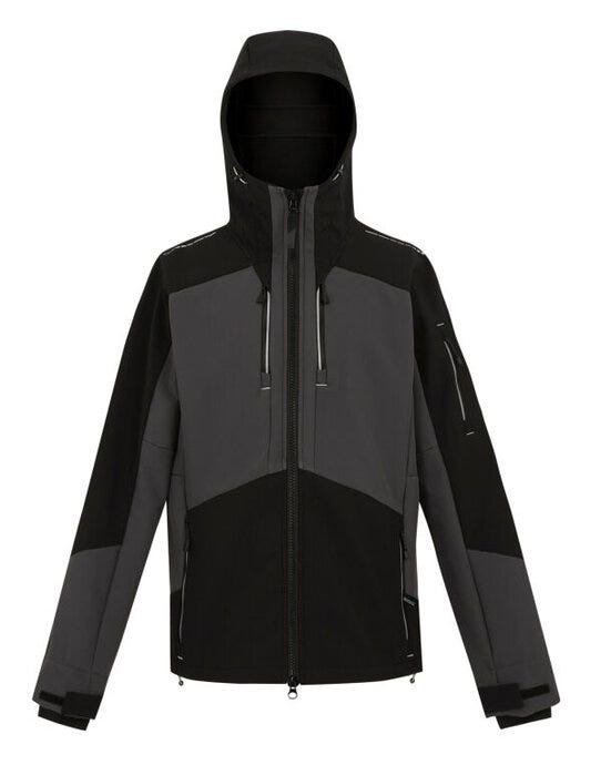 Regatta 4TEX Stretch 3 Layer Softshell - Slate Grey/Black - 2XL