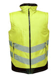 Regatta Hi-Vis Pro Insulated Bodywarmer - Yellow/Navy - L