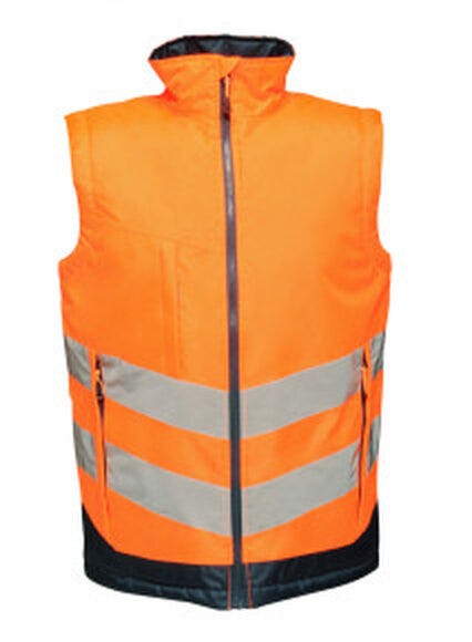 Regatta Hi-Vis Pro Insulated Bodywarmer - Orange/Navy - 2XL